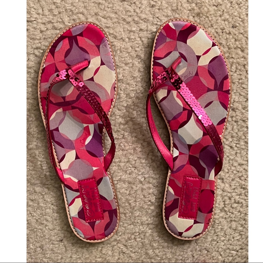 Coach flip flops